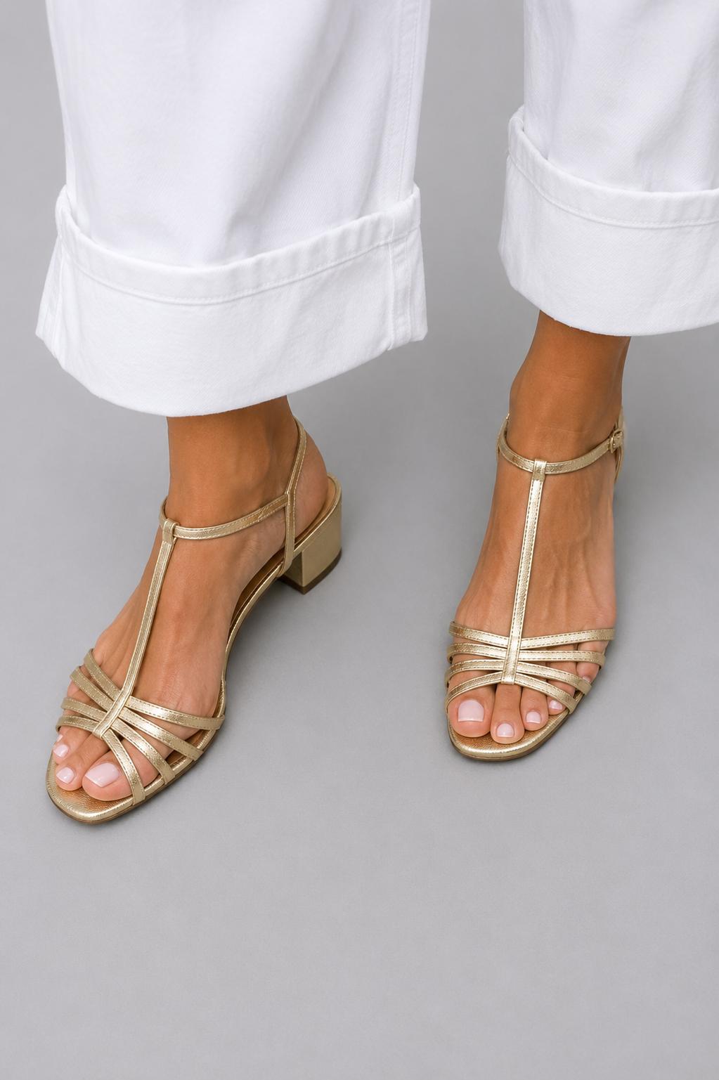 Sandalias de tacón bajo Allegra