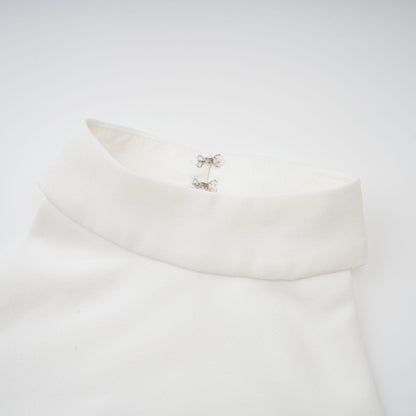 Vestido largo con cuello halter y capas de Inés — vista 15