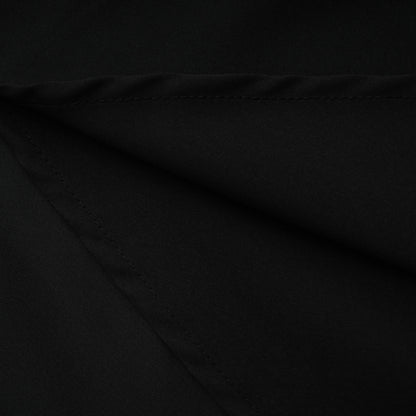 Vestido largo de satén con paneles de encaje negro Mirela — vista 16