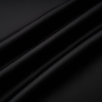 Vestido largo de satén con paneles de encaje negro Mirela — vista 17