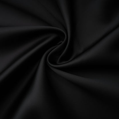 Vestido largo de satén con paneles de encaje negro Mirela — vista 18