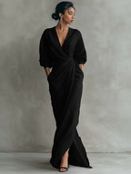 Vestido largo minimalista Alba