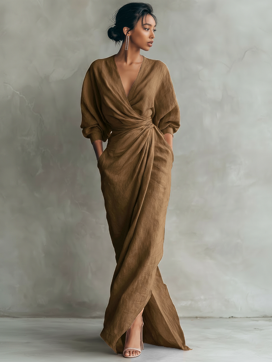 Vestido largo minimalista Alba