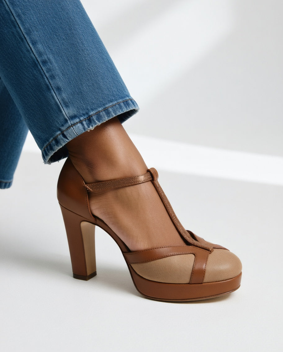Zapatos de tacón retro Maëlyne
