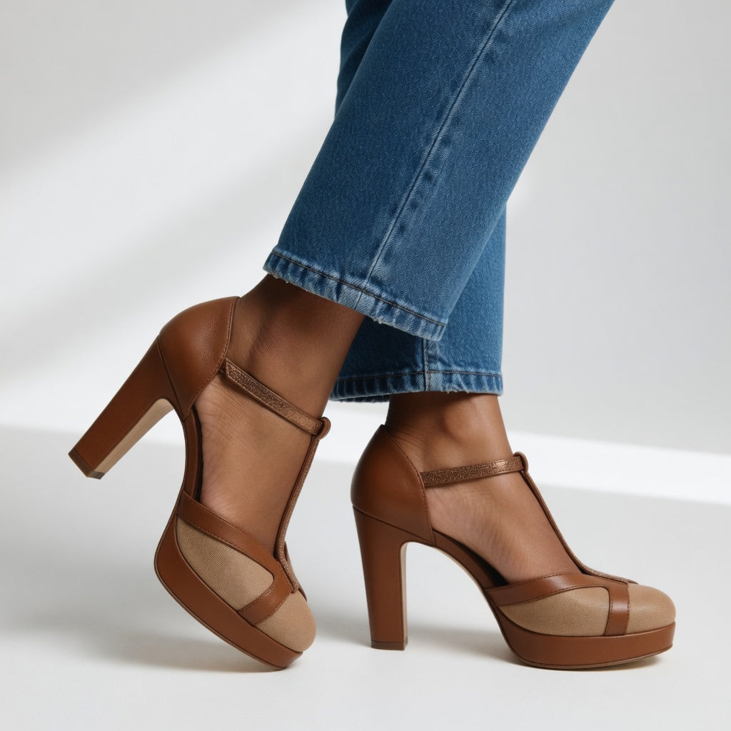 Zapatos de tacón retro Maëlyne