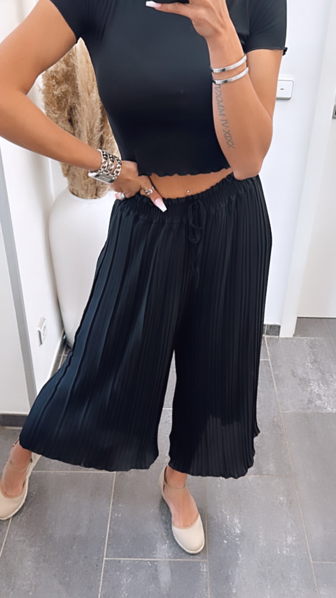 Pantalón plisado Mariana