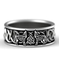 Anillo vikingo de lobo