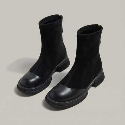 Ausilia | Botines de tacón bajo y punta redonda