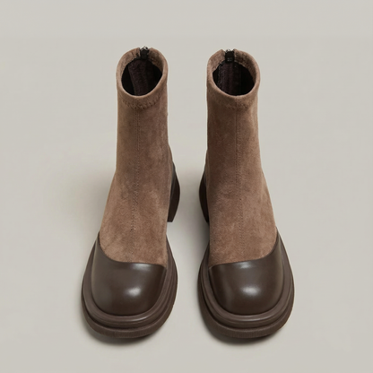 Ausilia | Botines de tacón bajo y punta redonda