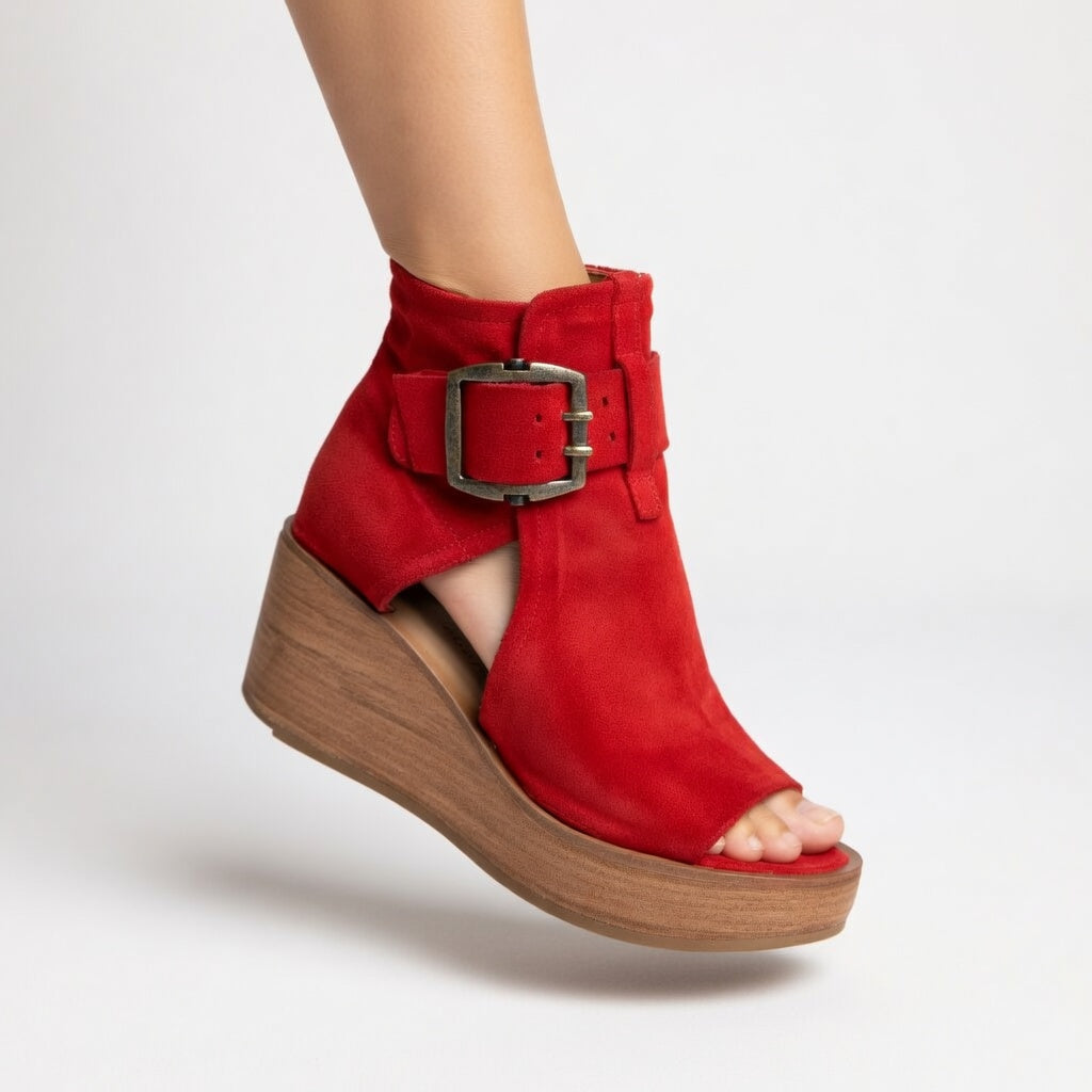 Botines de cuña abiertos Orélisse