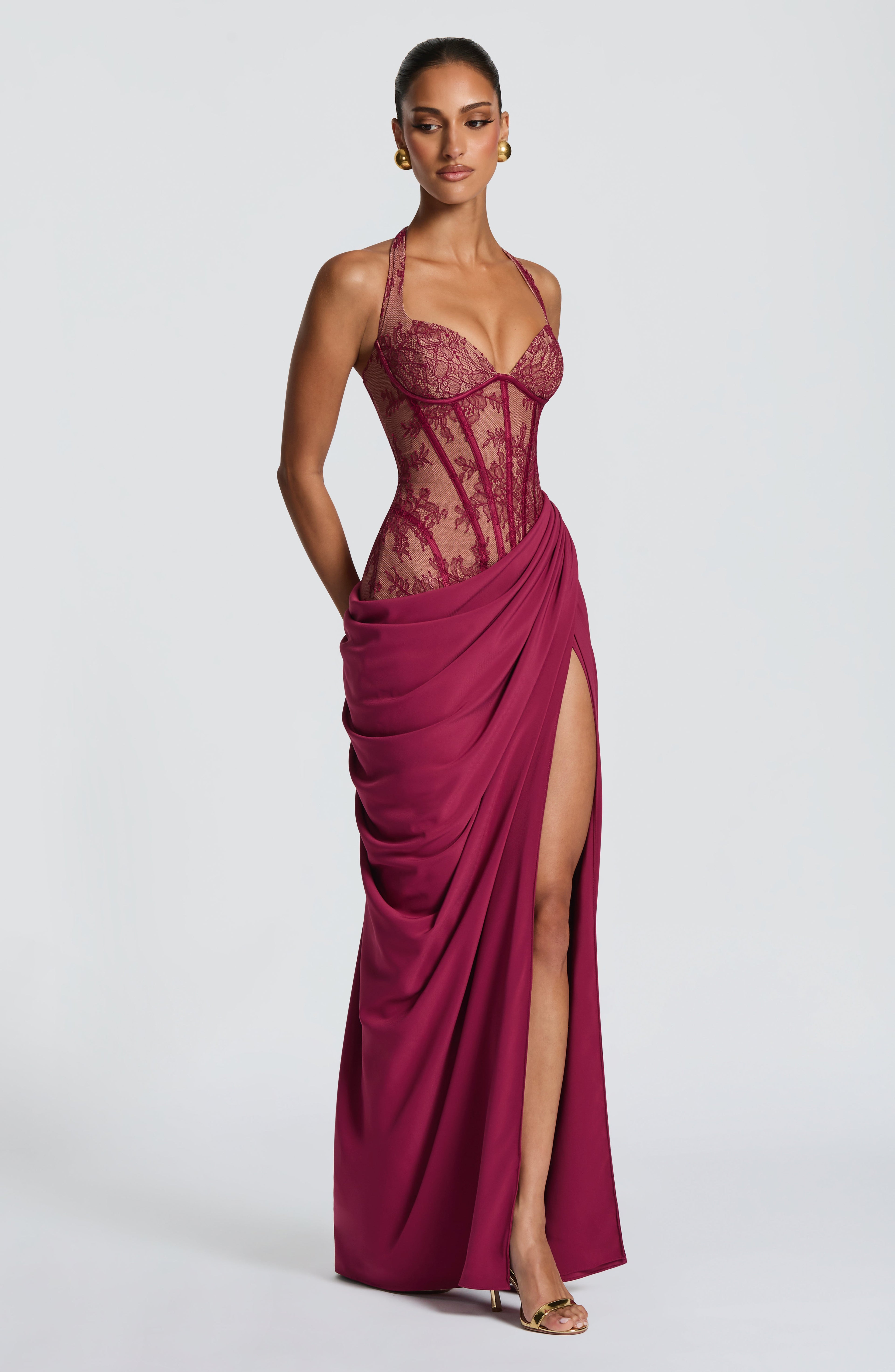 Vestido largoBonita - Mulberry
