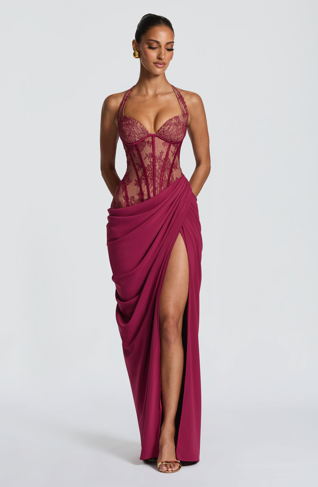 Vestido largoBonita - Mulberry