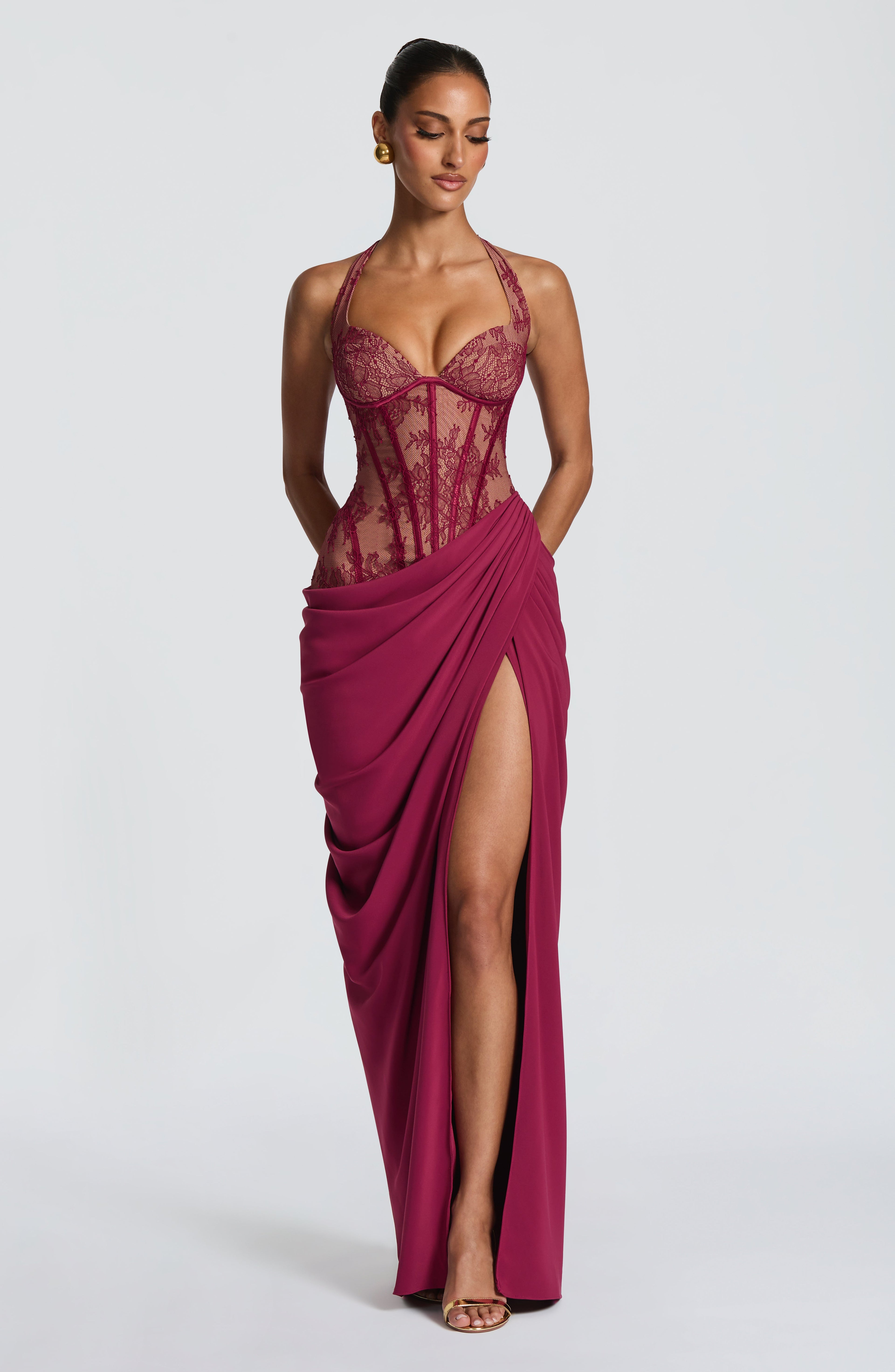 Vestido largoBonita - Mulberry