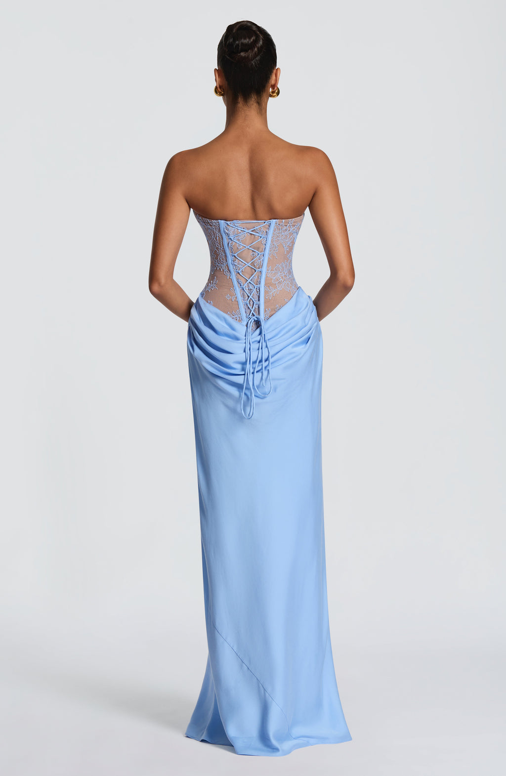 Vestido largo Kathleen - Azul claro