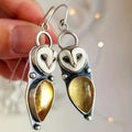 Pendientes colgantes búho boho