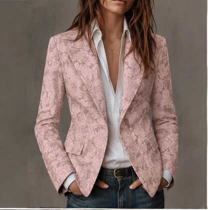 Blazer jacquard entallado Estelle
