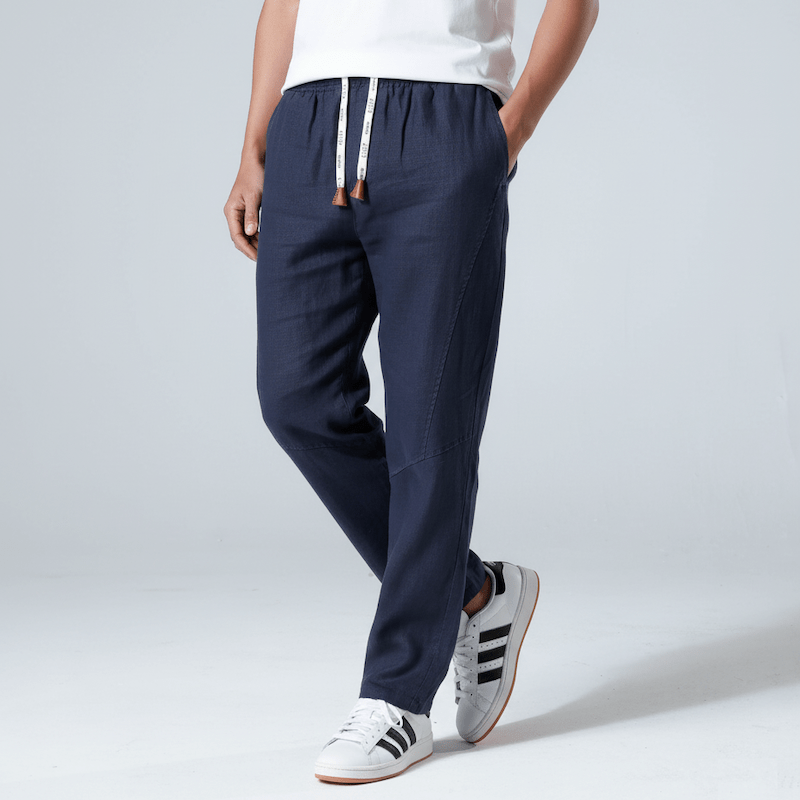 Tsuki- Pantalón confort de lino â€” vista 1