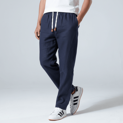 Tsuki- Pantalón confort de lino â€” vista 1
