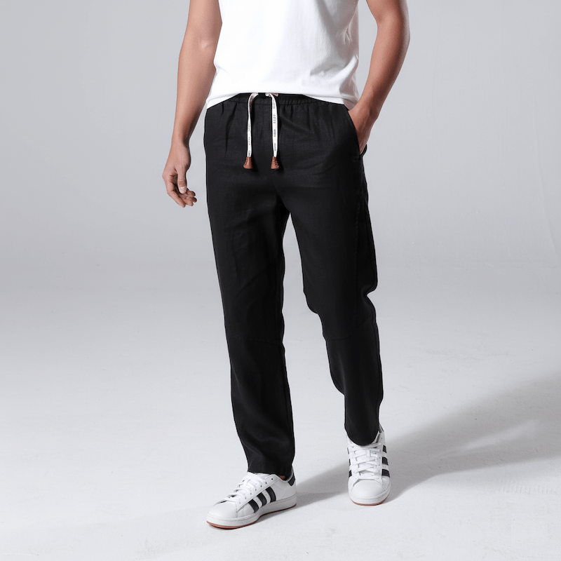 Tsuki- Pantalón confort de lino â€” vista 3