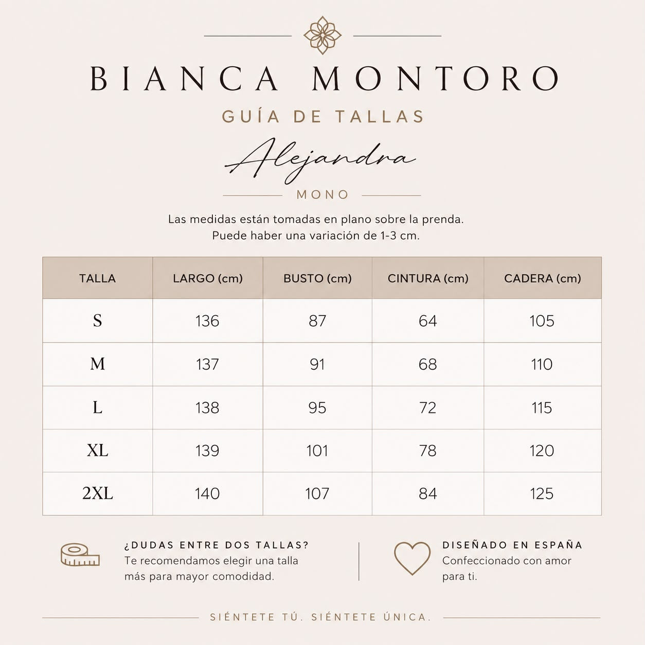 Alejandra | Mono color camel con cuello alto anudado y pernera ancha