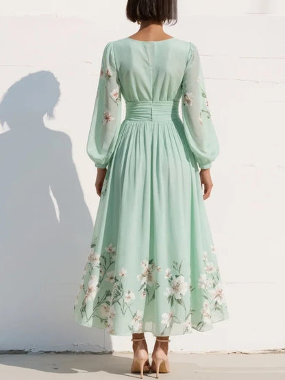 Vestido midi floral Cisella