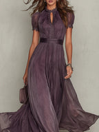 Vestido largo morado Sara