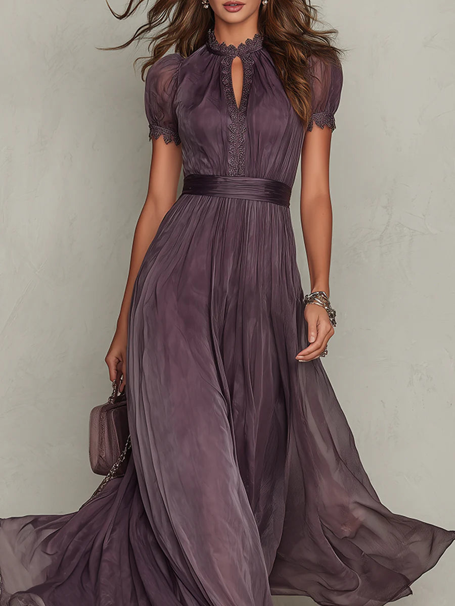 Vestido largo morado Sara