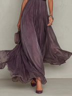 Vestido largo morado Sara