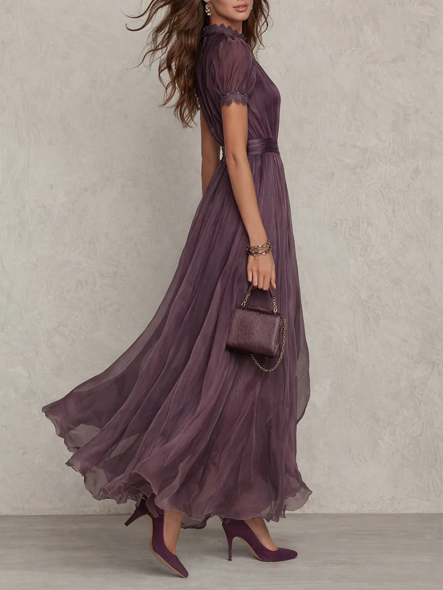 Vestido largo morado Sara