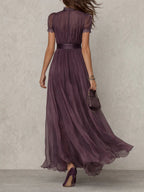 Vestido largo morado Sara