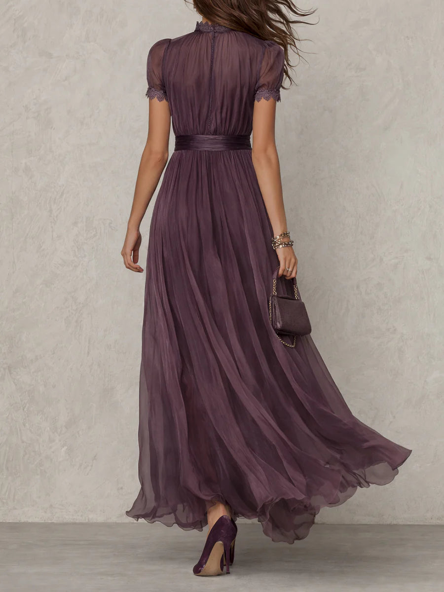 Vestido largo morado Sara