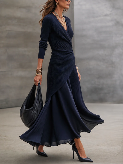 Vestido maxi de raso Tamara