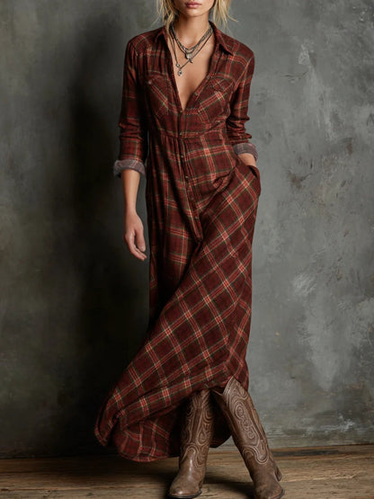 Vestido camisero vichy Daniela