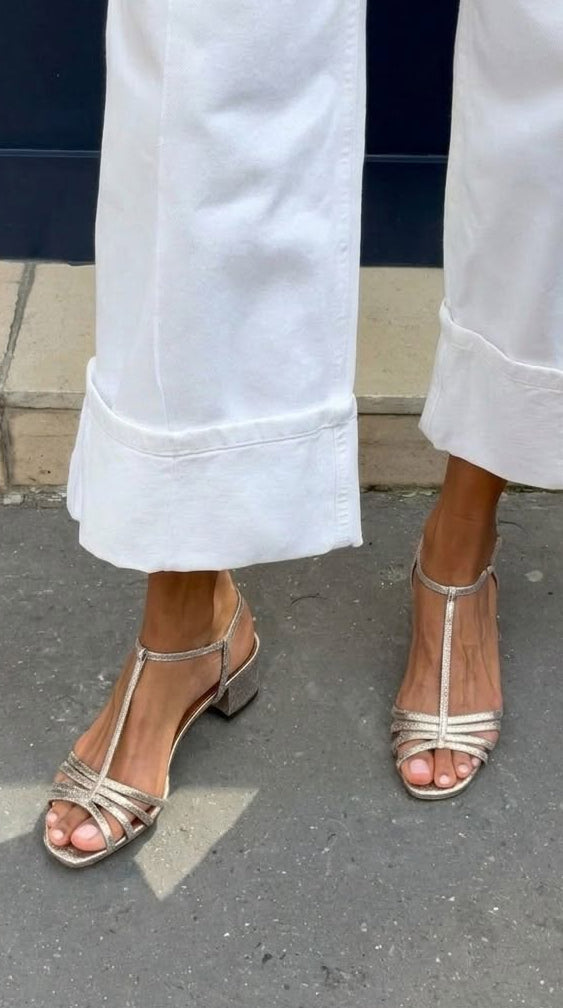 Sandalias de tacón bajo Allegra