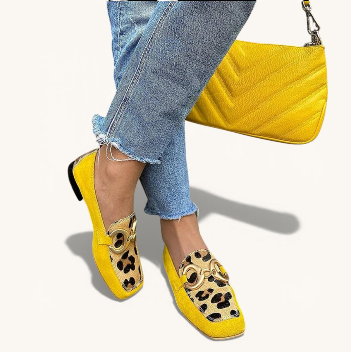 Assunta | Mocasines con estampado animal