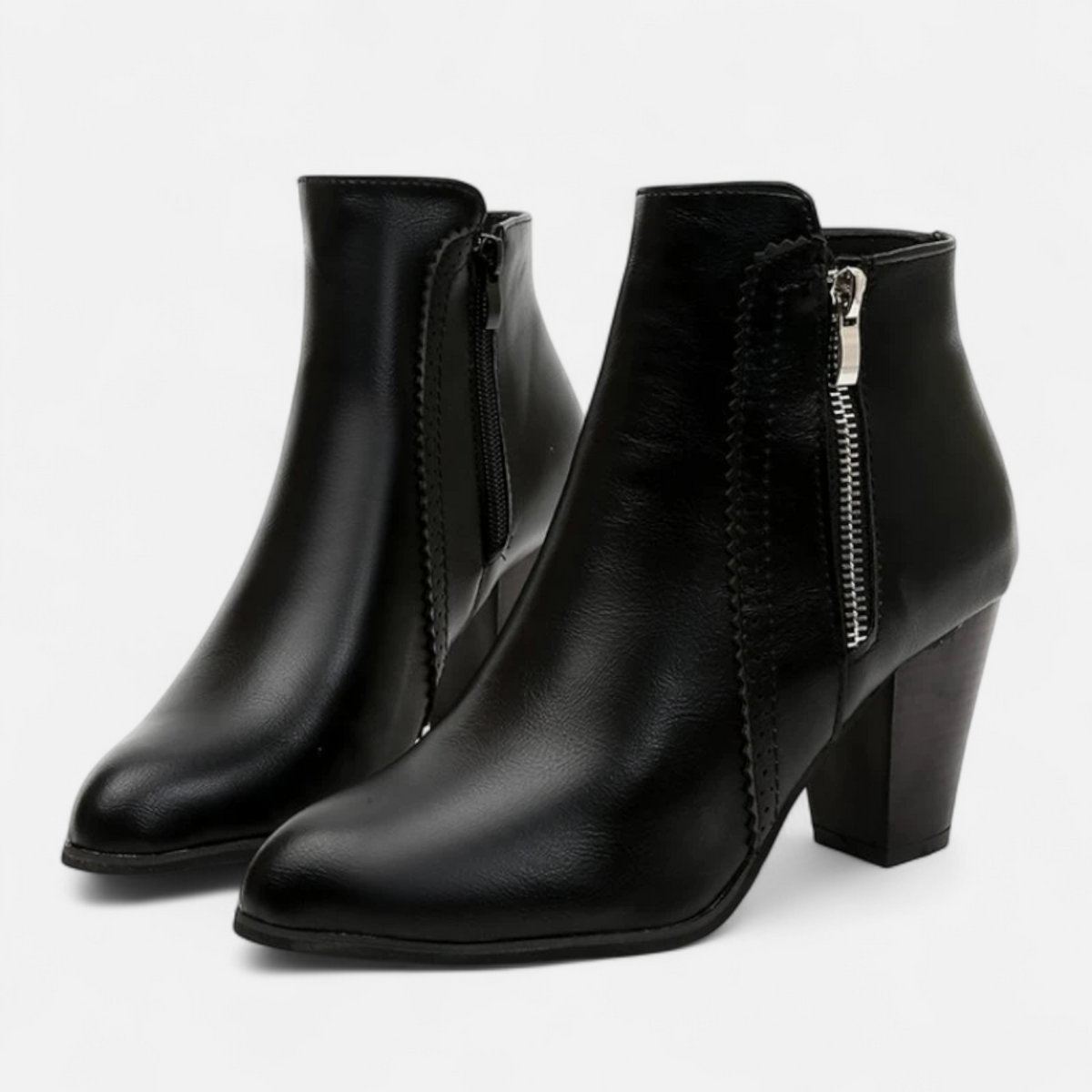 Tarsila | Botines retro con cremallera lateral