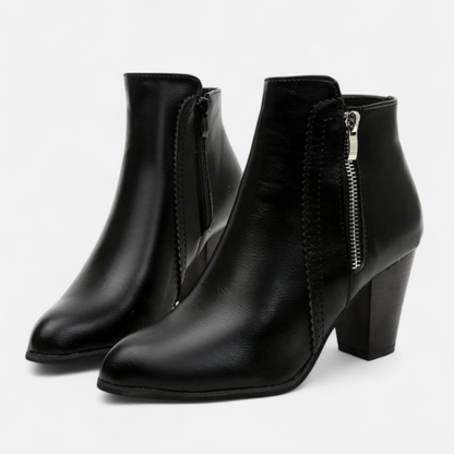 Tarsila | Botines retro con cremallera lateral