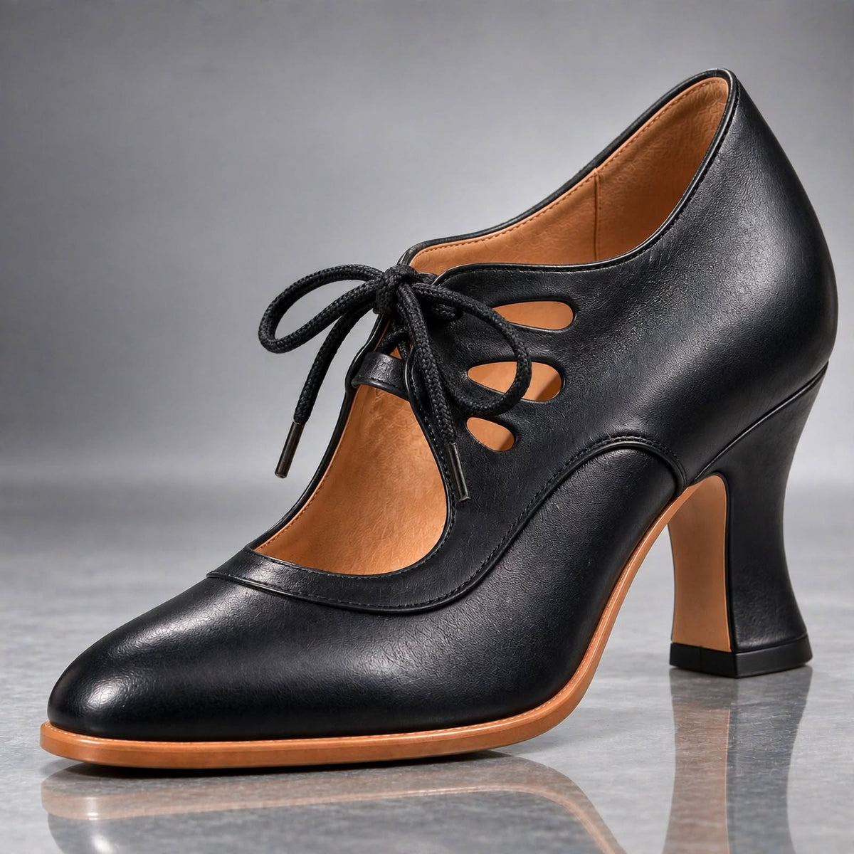 Zapatos de tacón con cordones Berta — vista 5