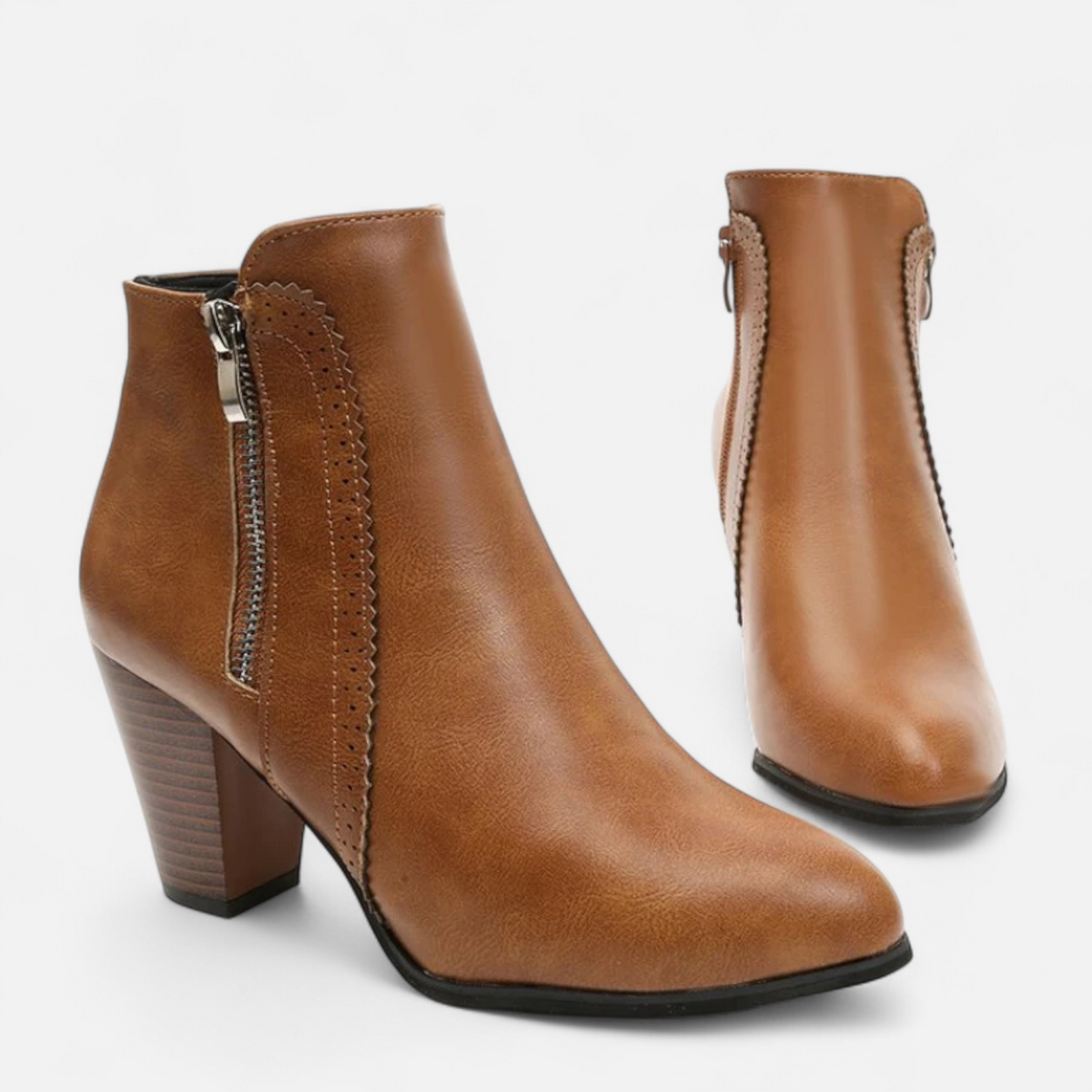 Tarsila | Botines retro con cremallera lateral