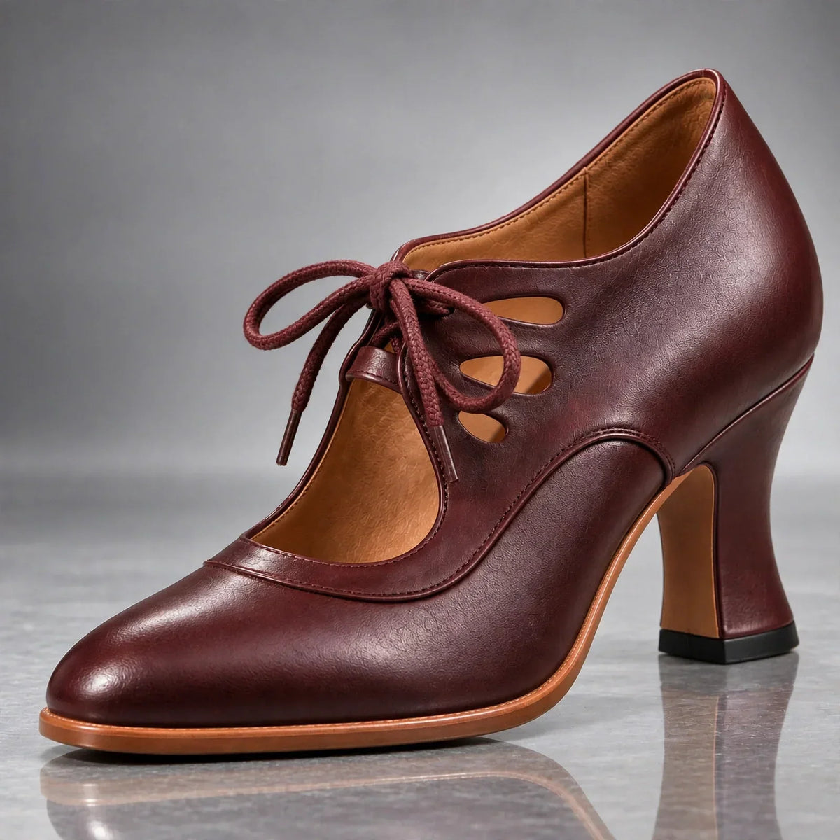 Zapatos de tacón con cordones Berta — vista 4