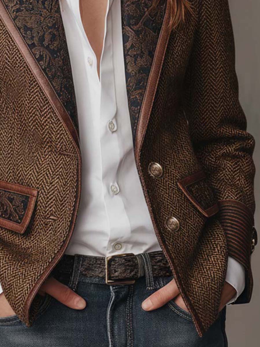 Blazer de espiga Gisèle