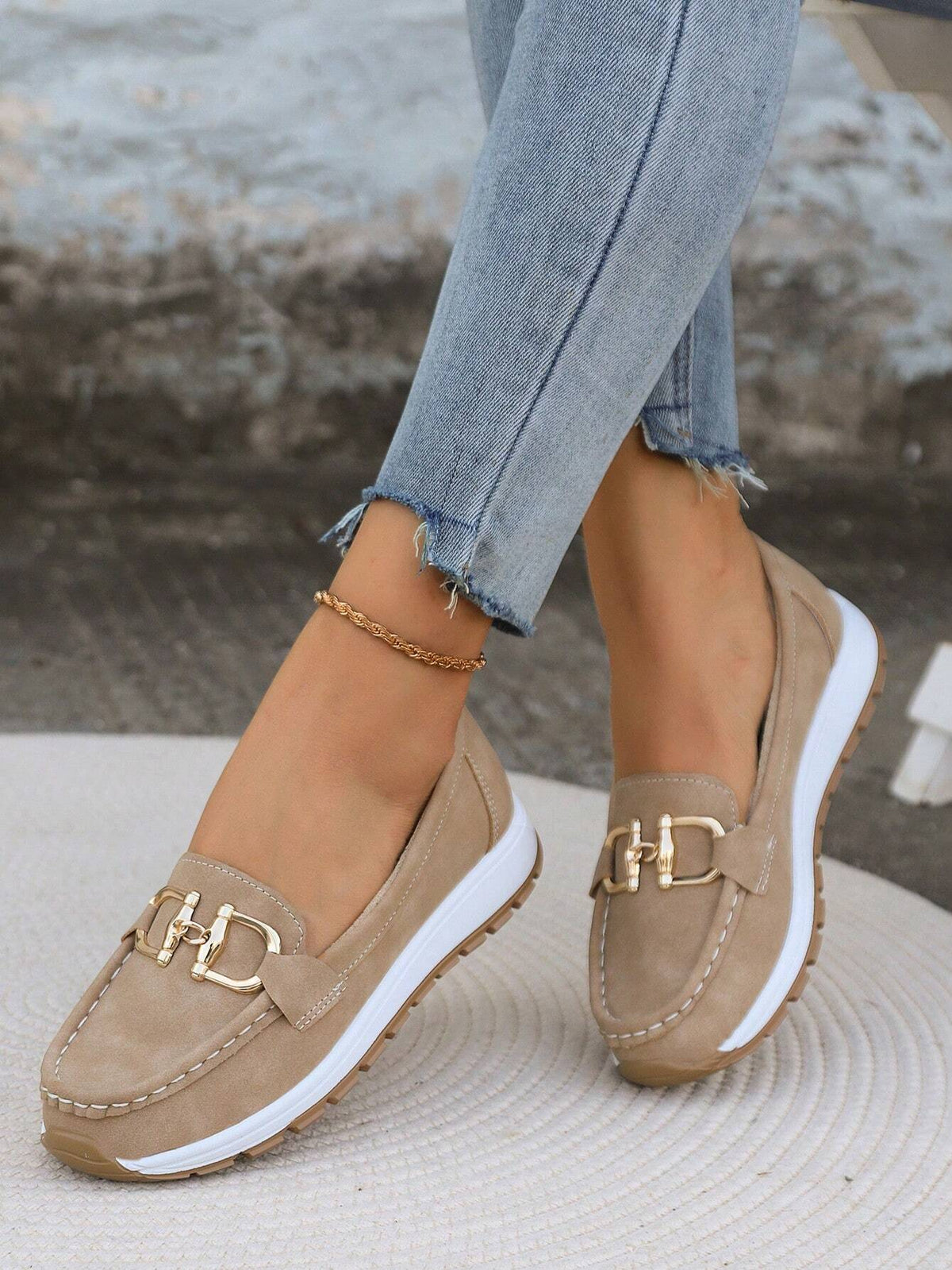 Daniela | Mocasines con plataforma y hebilla