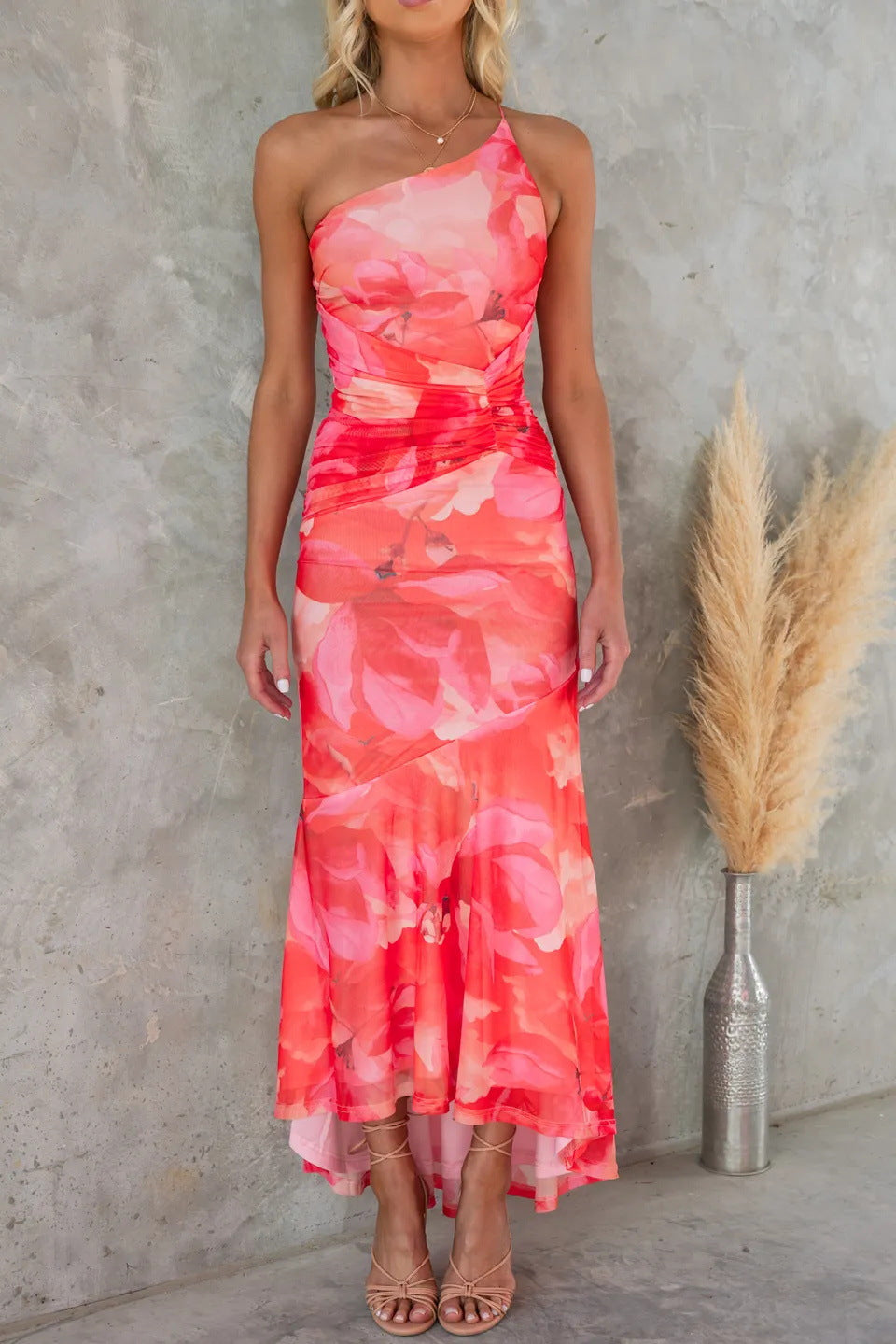 Vestido Layla un hombro — vista 2