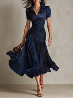 Vestido midi de satén Adriana
