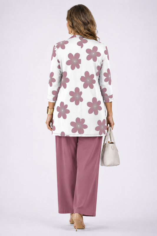 Cristiana | Conjunto de mujer 3 piezas rosa palo