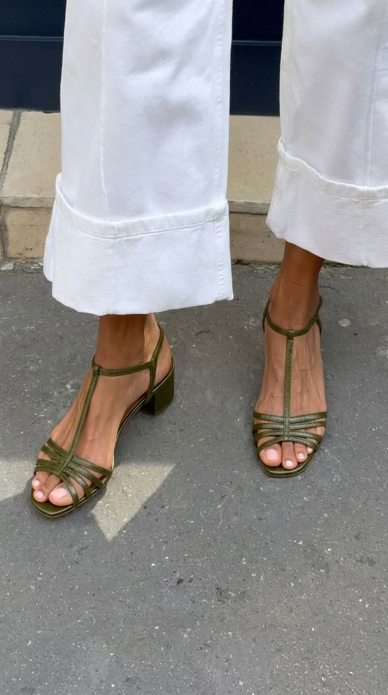 Sandalias de tacón bajo Allegra