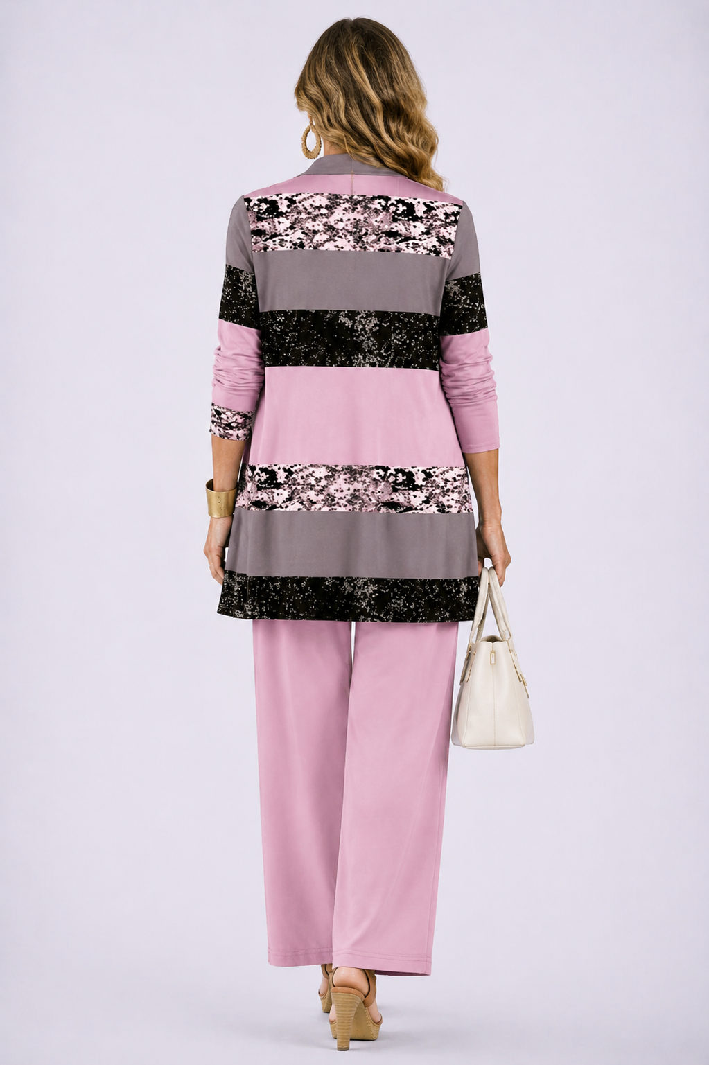 Patrizia | Conjunto de mujer 3 piezas rosa