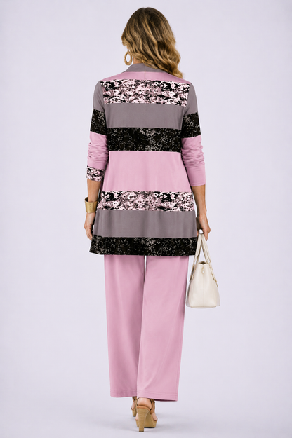 Patrizia | Conjunto de mujer 3 piezas rosa