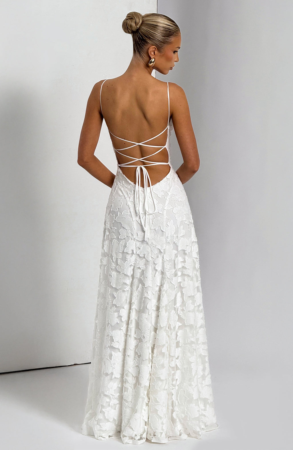 Vestido largo Francis - Marfil