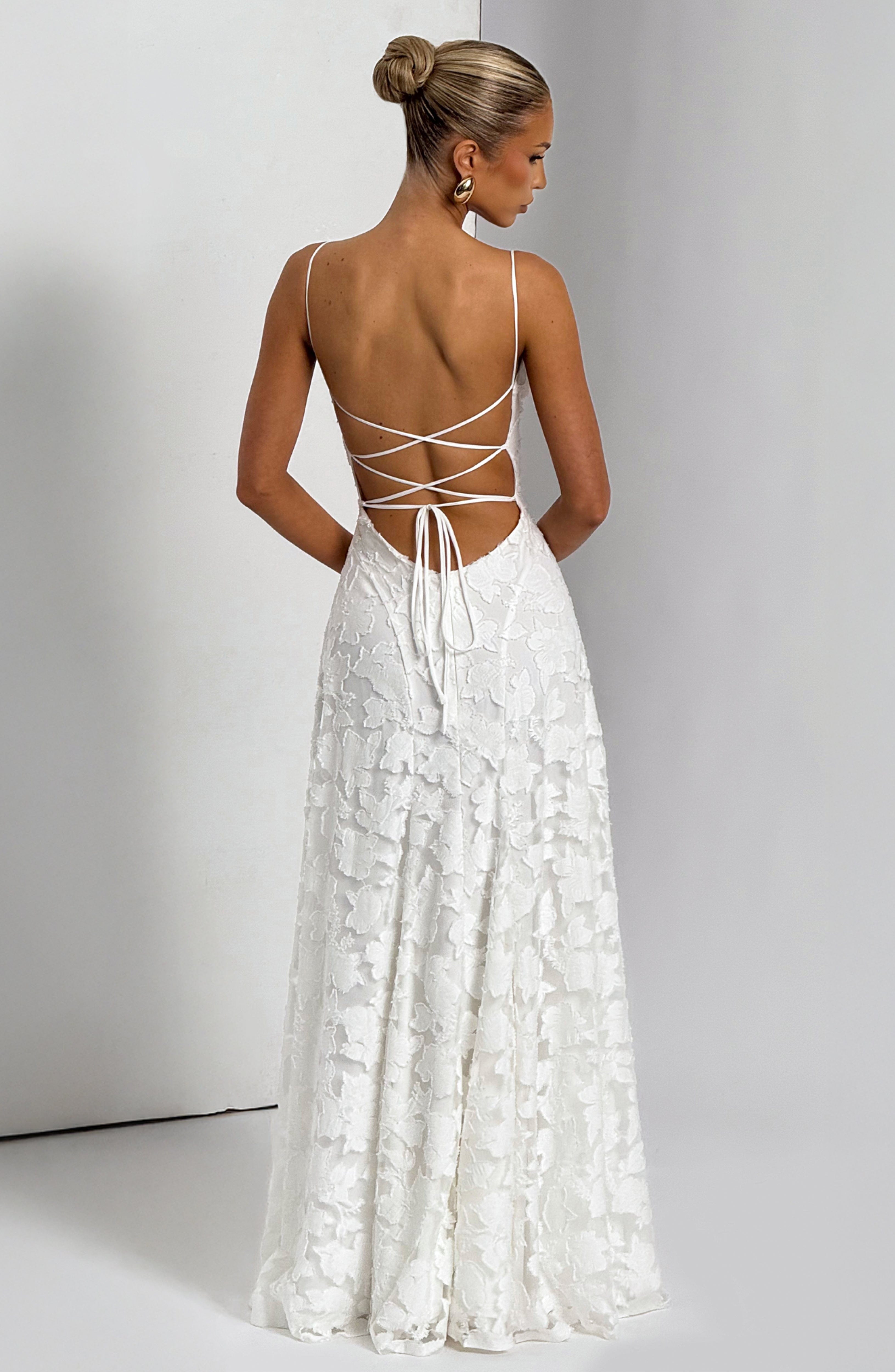 Vestido largo Francis - Marfil